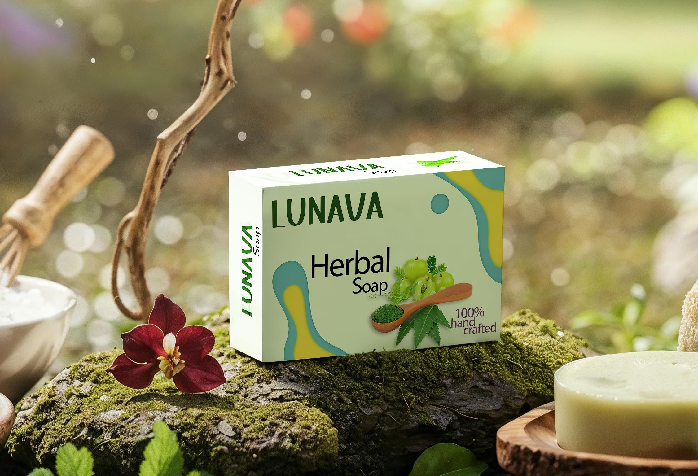 Buy LUNAVA Herbal loofah Soap (100 Gms Pack Of 2) | LOOFAH Body
