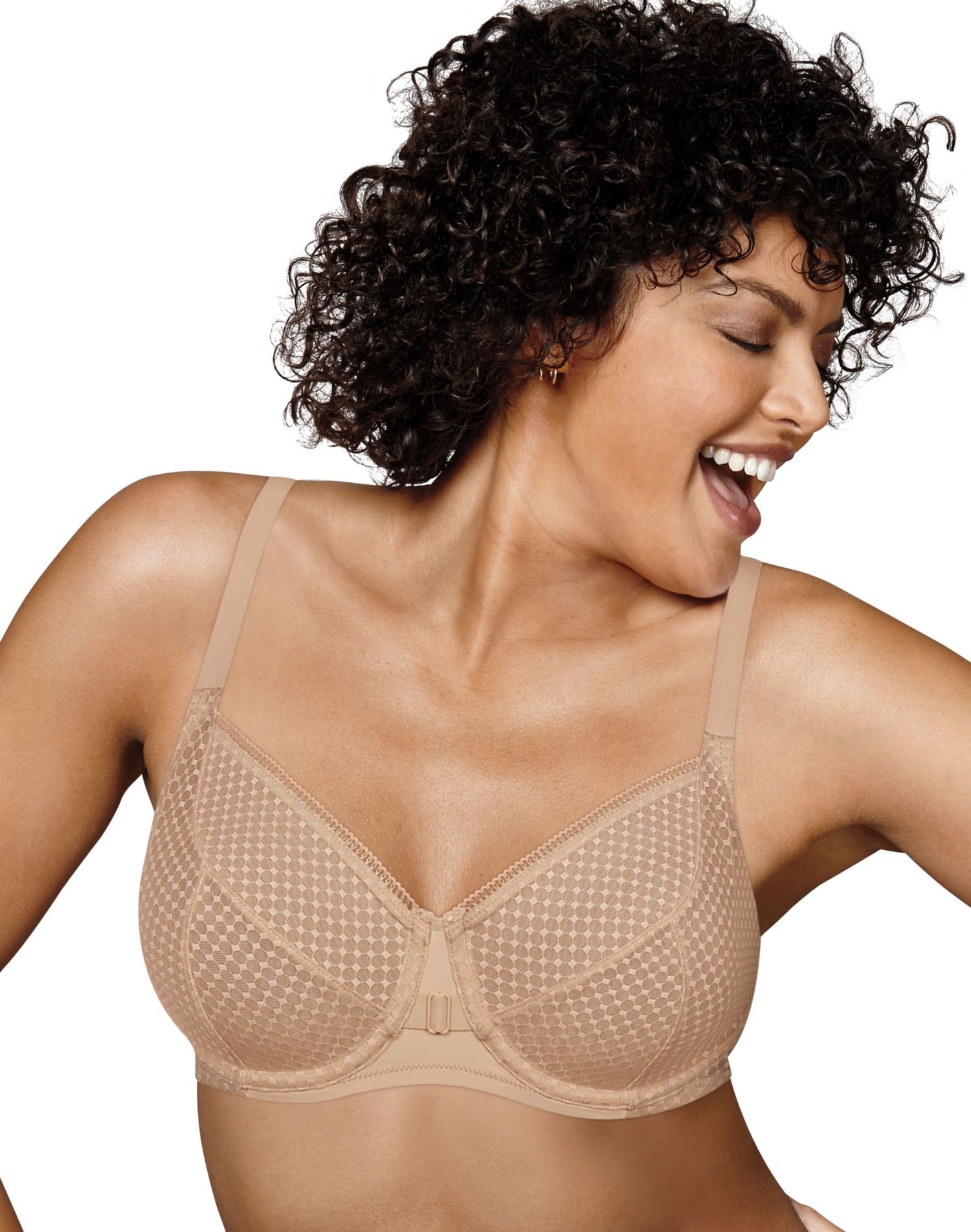 PlaytexWomen's Love My Curves Modern Curvy Unlined Full Coverage Balconette Bra US4713