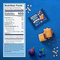 Vista 2 de Nature's Bakery Fig Bar Minis, arándano, grano entero, apto para veganos, kosher, sin OMG, 10 onzas (paquete de 6)