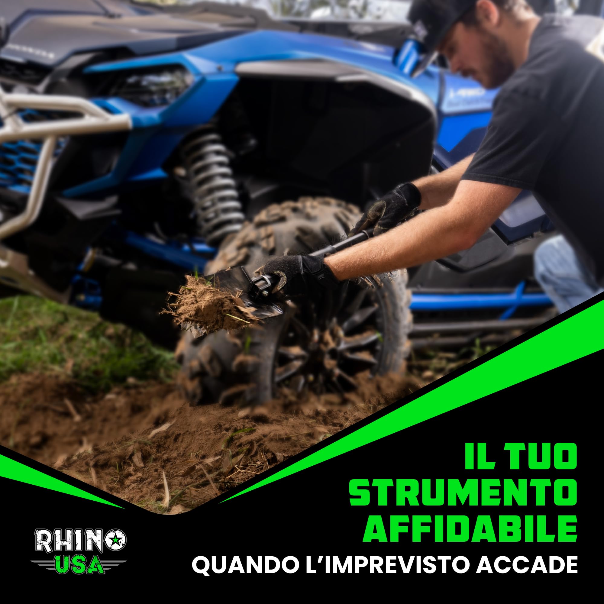 RHINO USA Pala di sopravvivenza pieghevole
