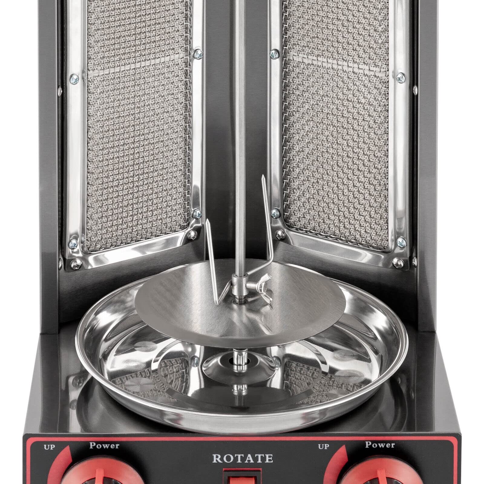 DönerGrill a gas Kebab Machine, Macchina elettrica GPL Kebab Vertical Gyrosgrill Grill Grill con interruttore di regolazione della temperatura 3000 W 220 V