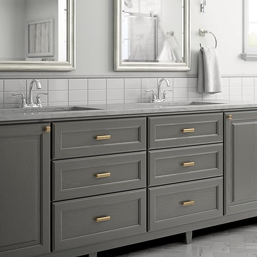 Miniatura 7 de Franklin Brass - Tirador de bronce champán, manijas de gabinete y tiradores de cajón para gabinetes de cocina y cajones de tocador, 2.992 pulgadas,