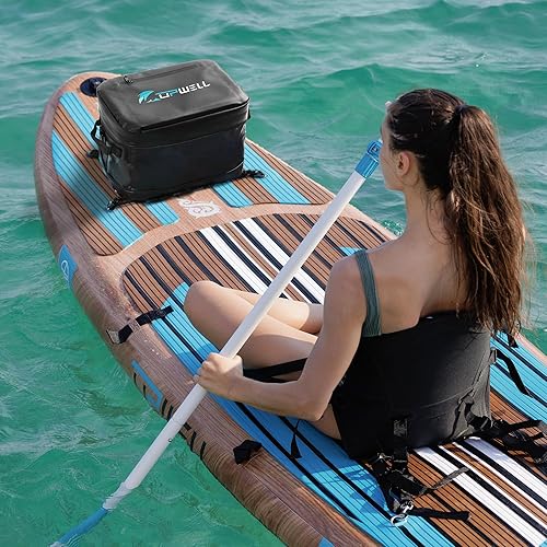 Miniatura 6 de UPWELL Accesorios para paddleboard SUP, bolsa de cubierta de PVC, bolsa seca de tabla de remo de PVC, bolsa de 30 latas para tabla de remo, kayak,
