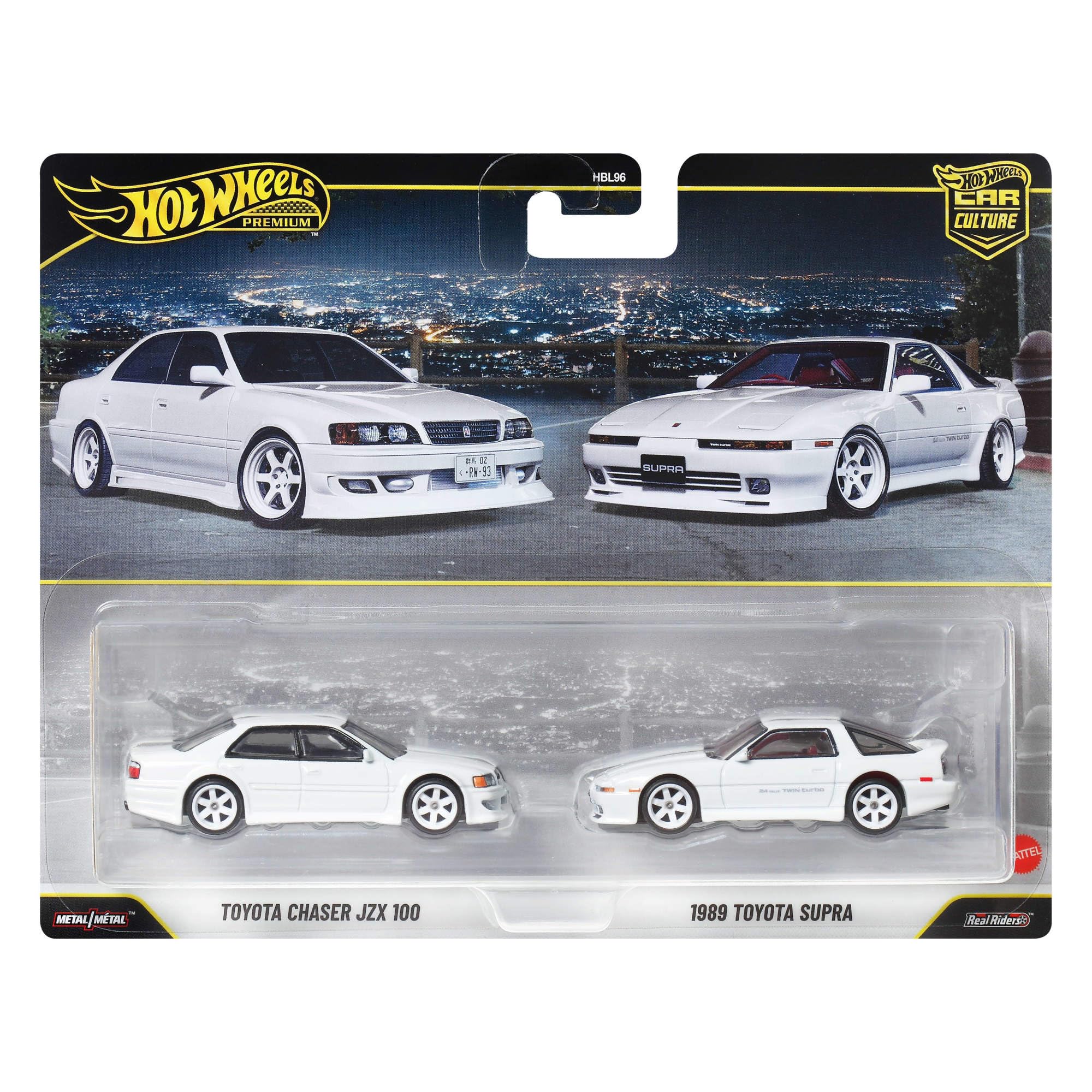 Hot Wheels Premium Touge 2-Pack with Toyota Chaser JZX100 & Supra