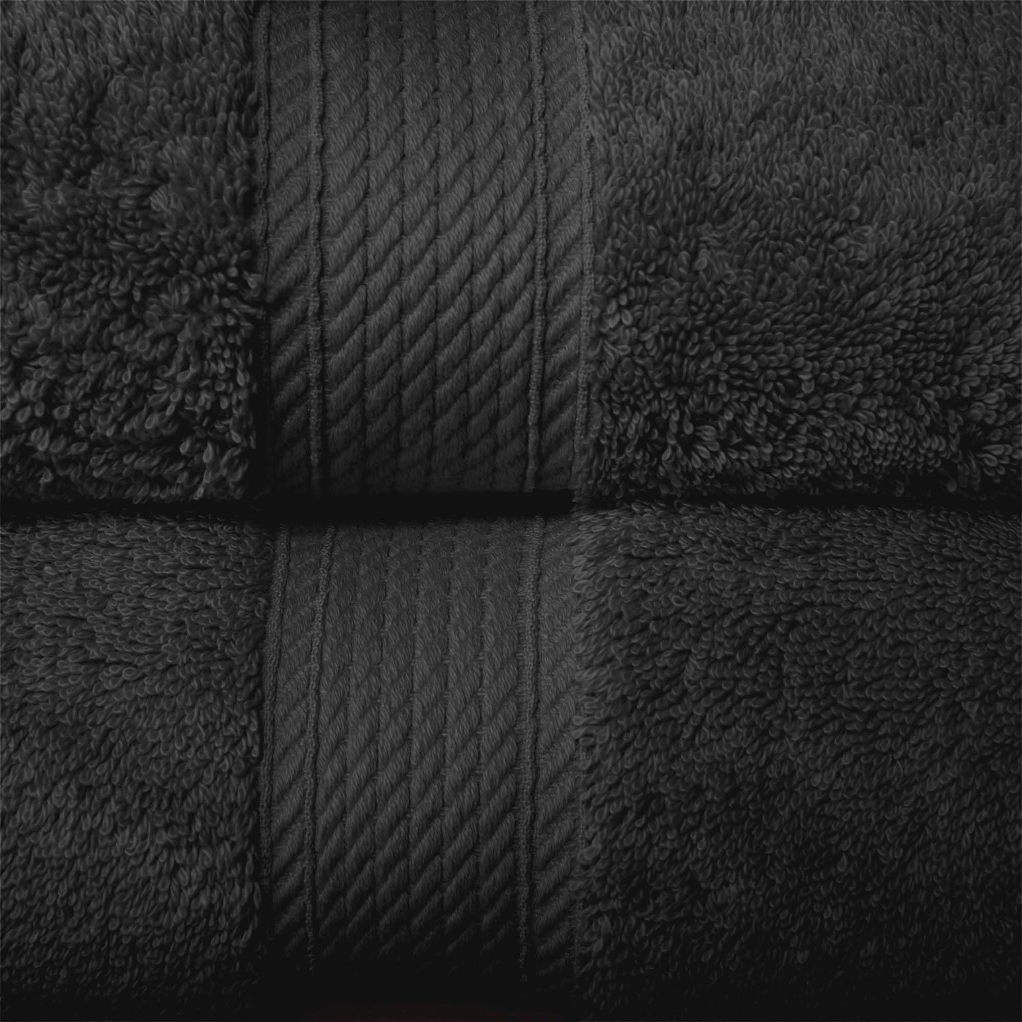 Superior Set di 10 asciugamani in pile di cotone egiziano, include 2 asciugamani da bagno, 4 mani, 4 asciugamani per il viso/salviette, asciugamani ultra morbidi di lusso, essenziali per gli ospiti,