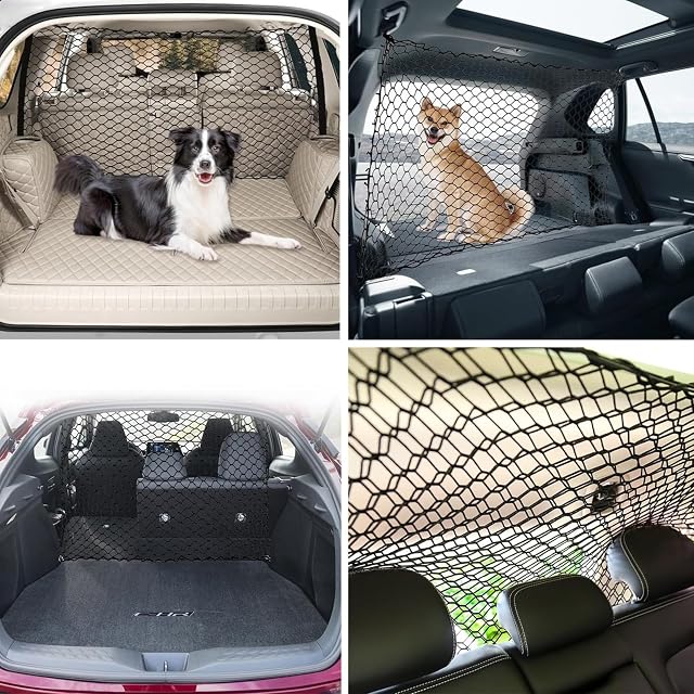 Foto 5 de 7 de KEDDWE Red de Maletero Perros, para Mazda CX60 CX-60 2022-2023 2024 2025 2026 Reja Seguridad Perros Coche…