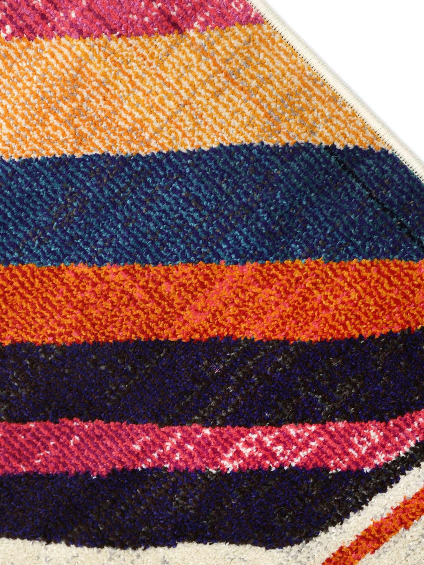 RugVista Markiz Alfombra, 140 x 200 cm, Multi/Rosa | Berber / Morocco, Rectangular, Pelo medio, Limpieza en seco, Oeko-Tex 100, Sala de estar, Dormitorio, Cocina