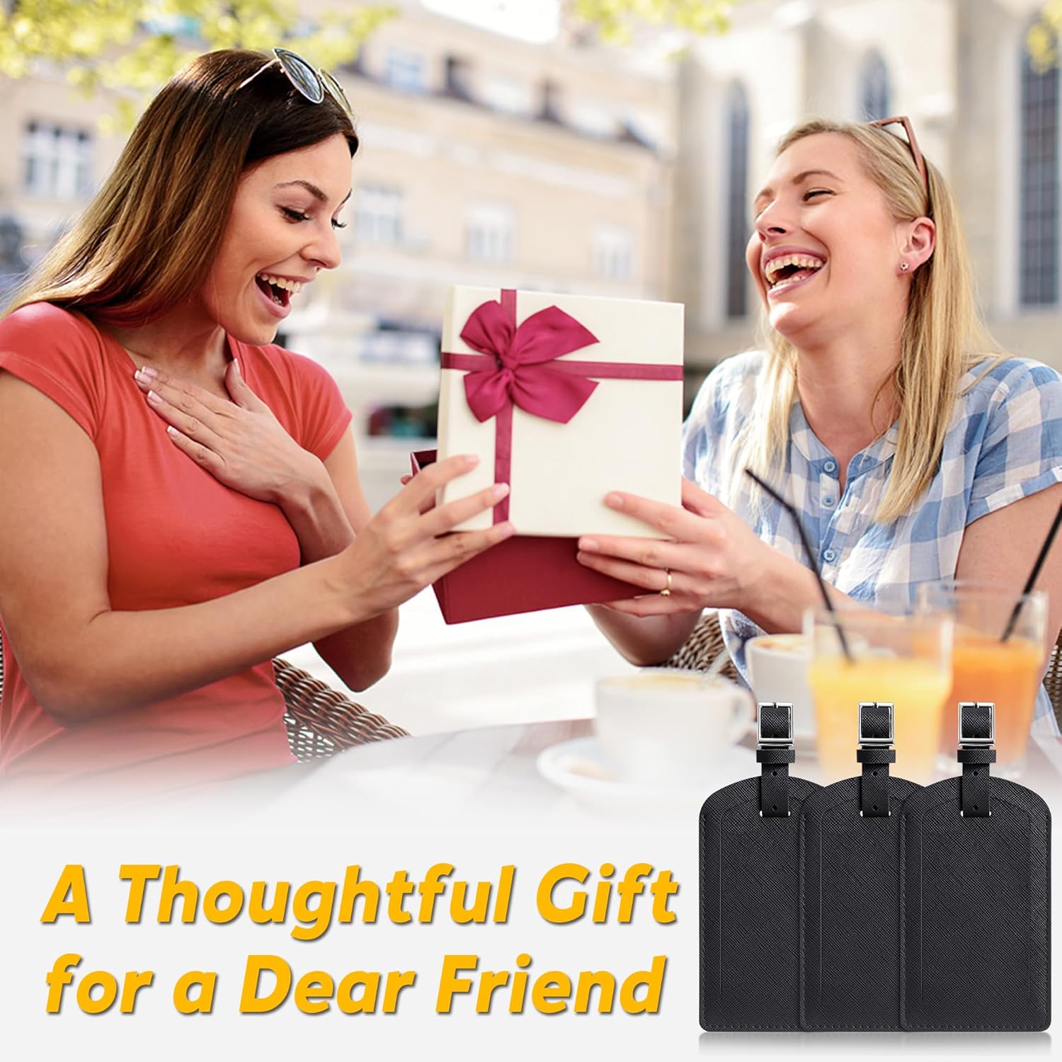 3 Pack Luggage Tags for Suitcases, TSA Approved Bag Tags, Baggage Tags with Privacy Protection, Travel Essentials Luggage Accessories, Black - Image 6