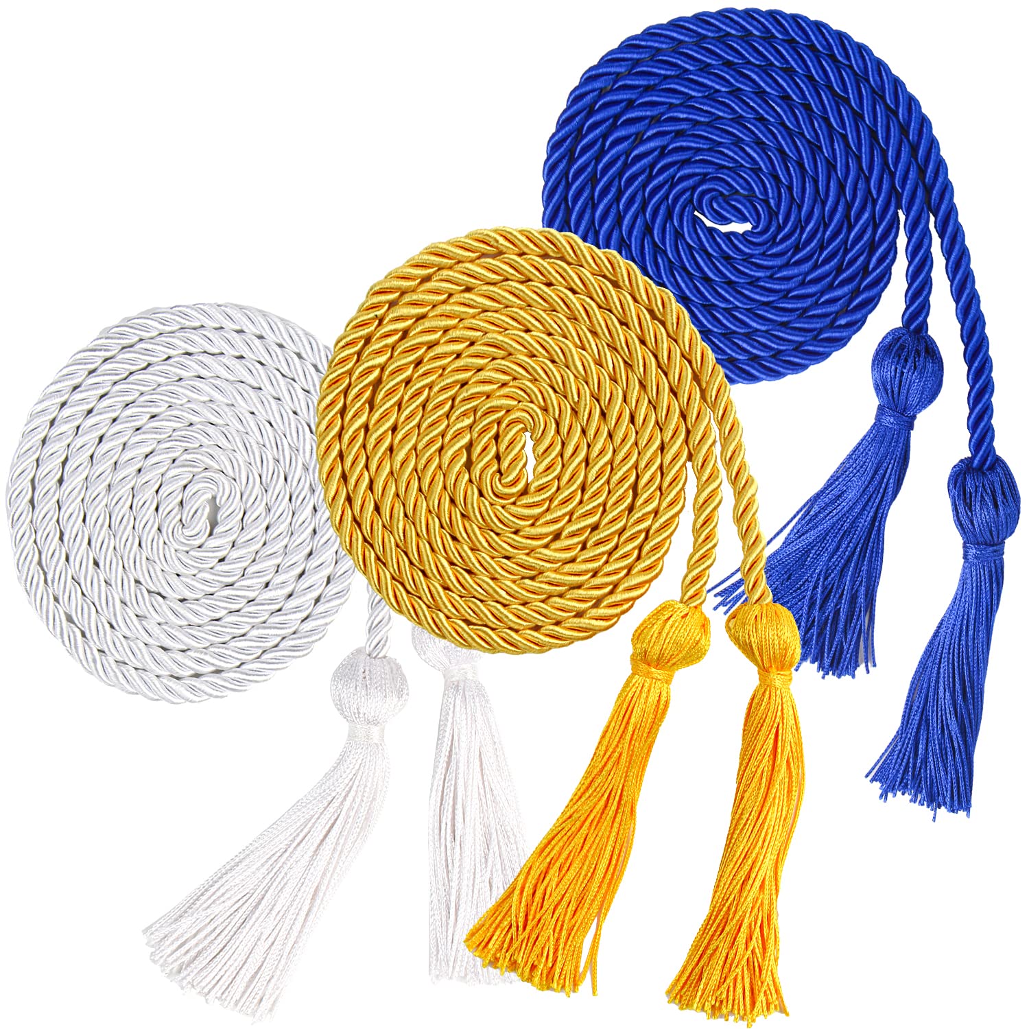 Cordón de honor de graduación de alta calidad tricolor SULOLI con borlas