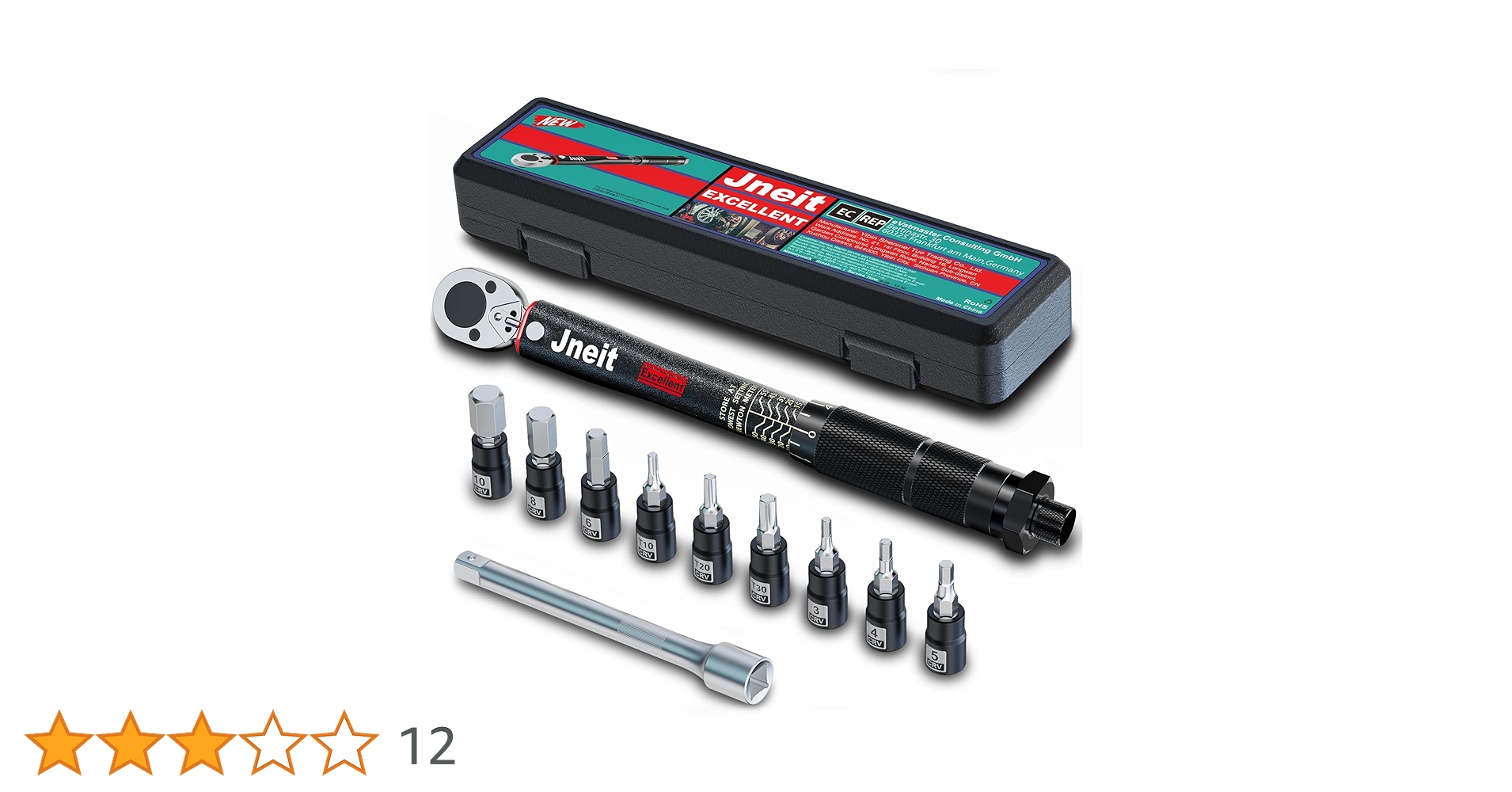 Amazon | Jneitトルクレンチ 自転車 差込角 6.35 mm (1/4 インチ