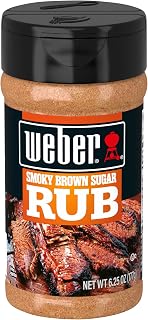 Weber Smoky Brown Sugar Rub, 6.25 Ounce Shaker (Pack of 6)