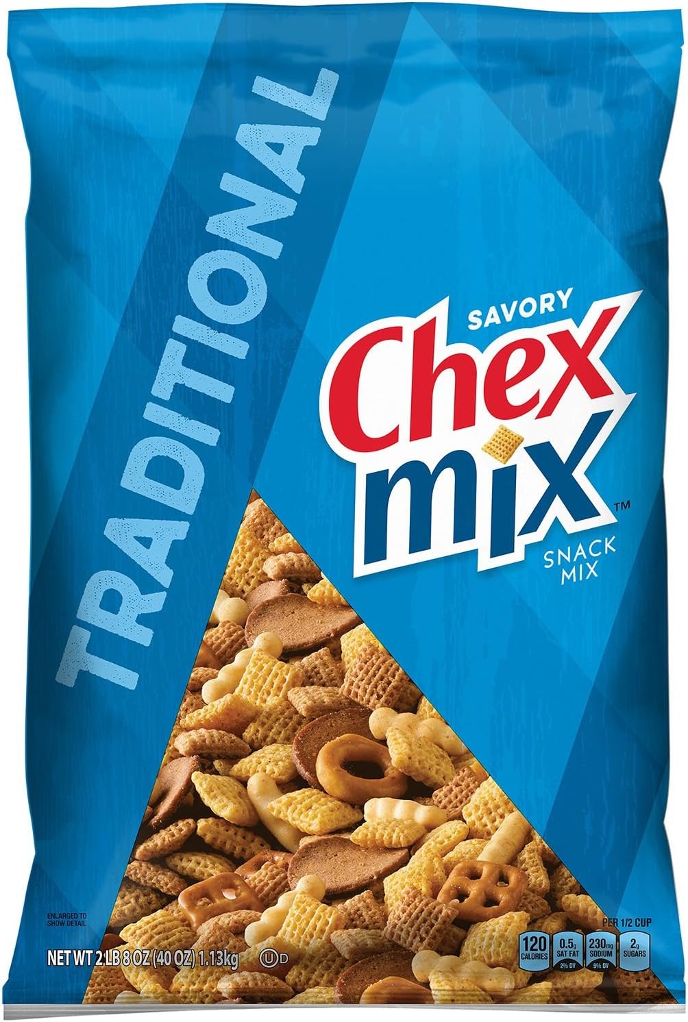 Chex Mix Traditional Savory Snack Mix (40 oz.) (pack of 2)