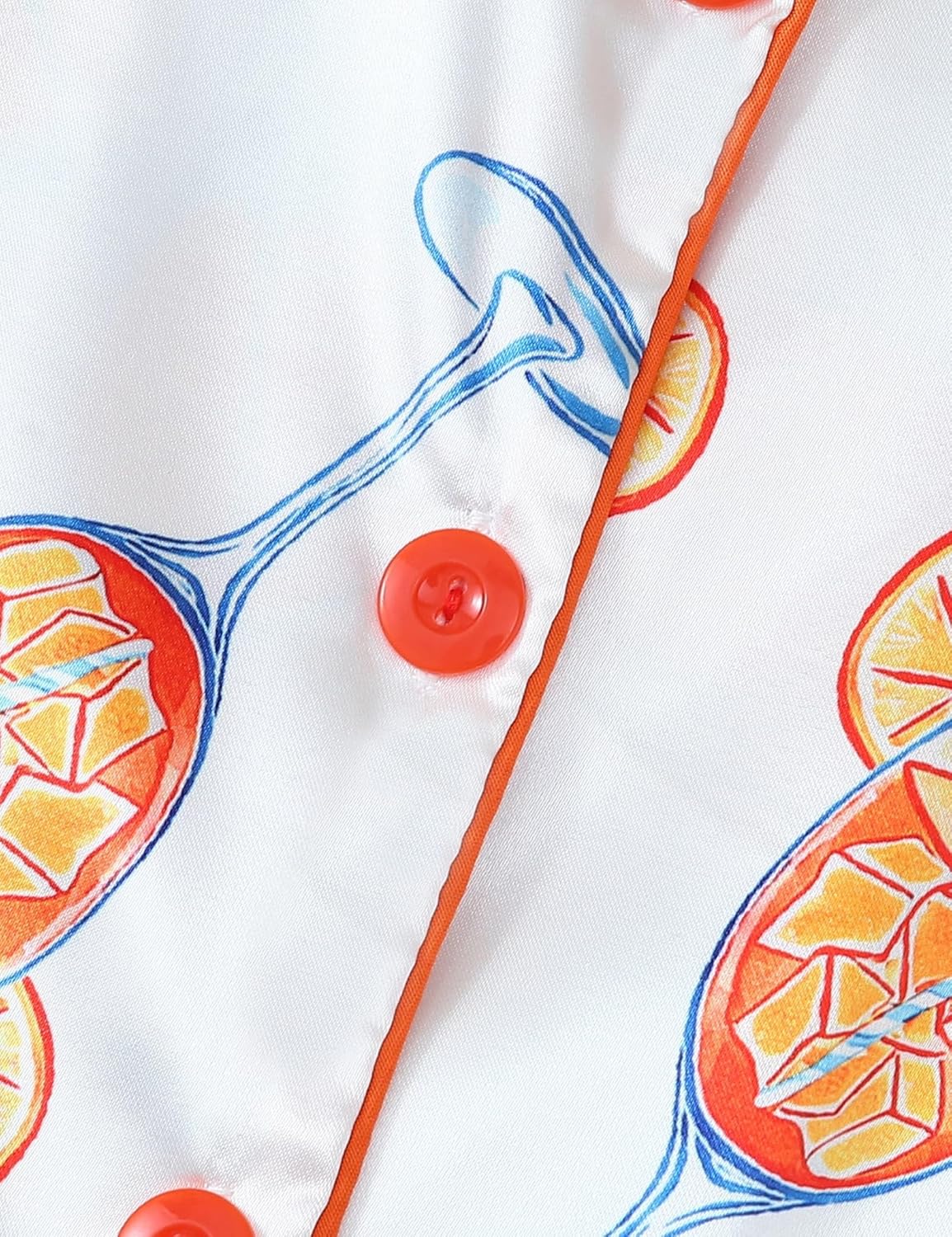 Satin Pajamas for Women Set Shorts & Button Down Short Sleeve - Image 6