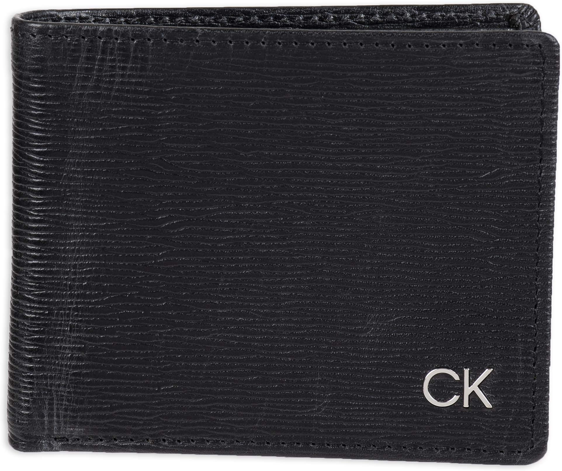 Calvin Klein Men's Leather RFID Minimalist Bifold Wallet