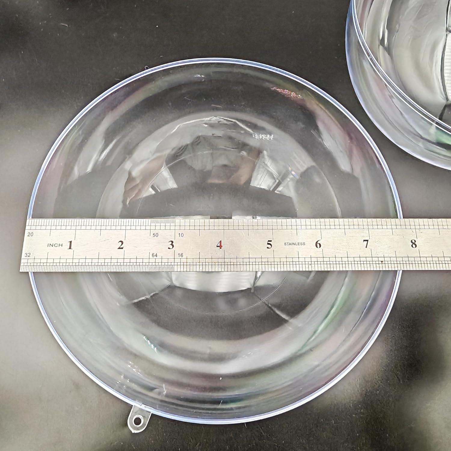 Acrylic Hollow Ball, Clear Plastic Fillable Ornaments Ball, DIY Clear Plastic Balls for New Years Present,Xmas Tree,Home Decoration,Wedding,Party (7.87inch/5PCS)