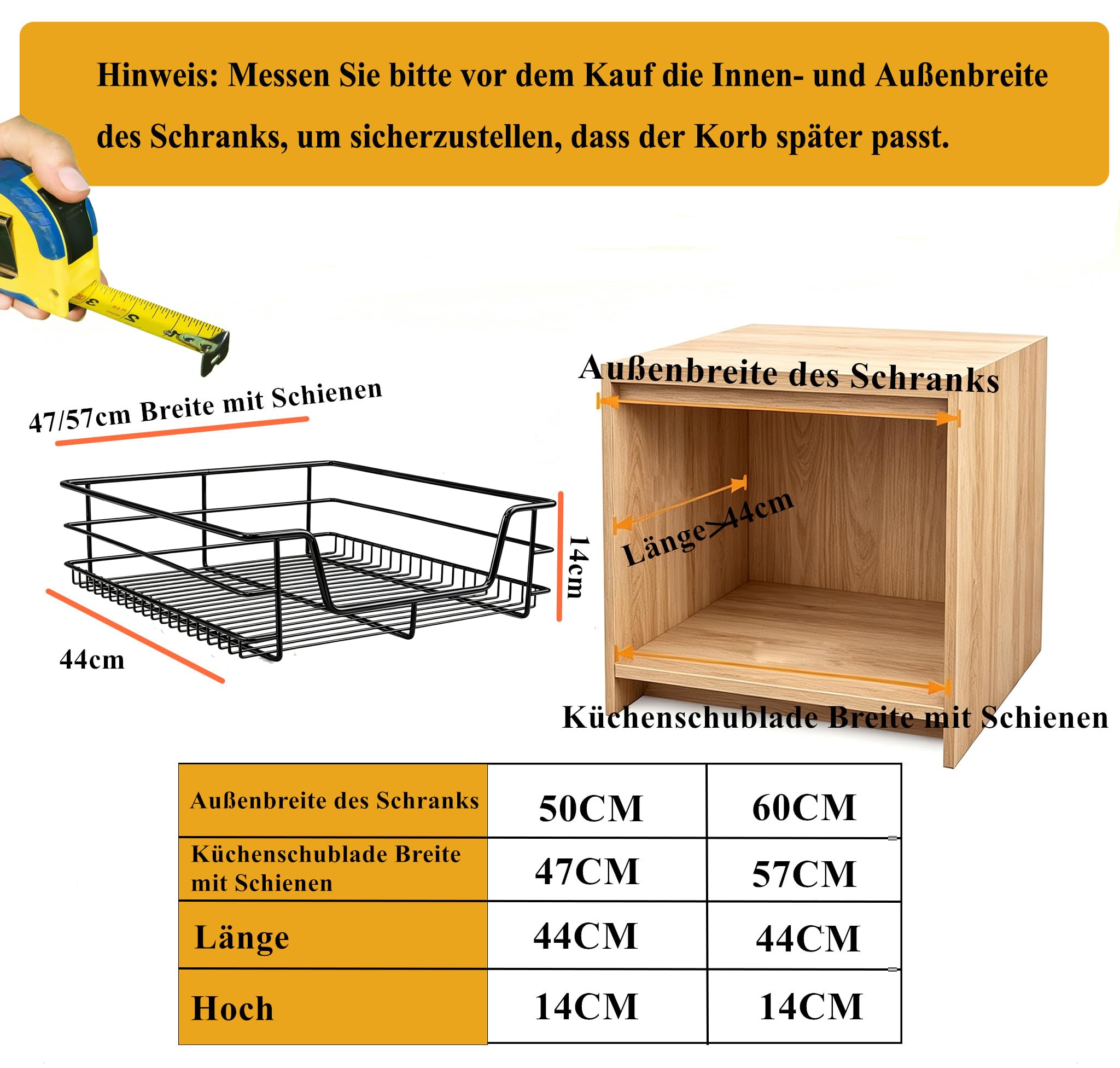 Cajón telescópico de 2 x 60 cm, para armario de cocina, con sistema de rieles para armario de cocina, estante de cocina, color negro