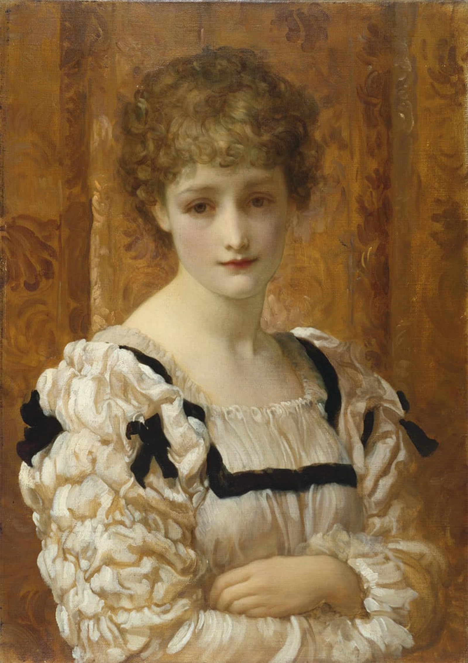 ARTXLXXBN Famous Painting Art Wall Decor Abstract Art Picture Bianca by Frederic Leighton Animal Pictures for Home Decor 60x90cm