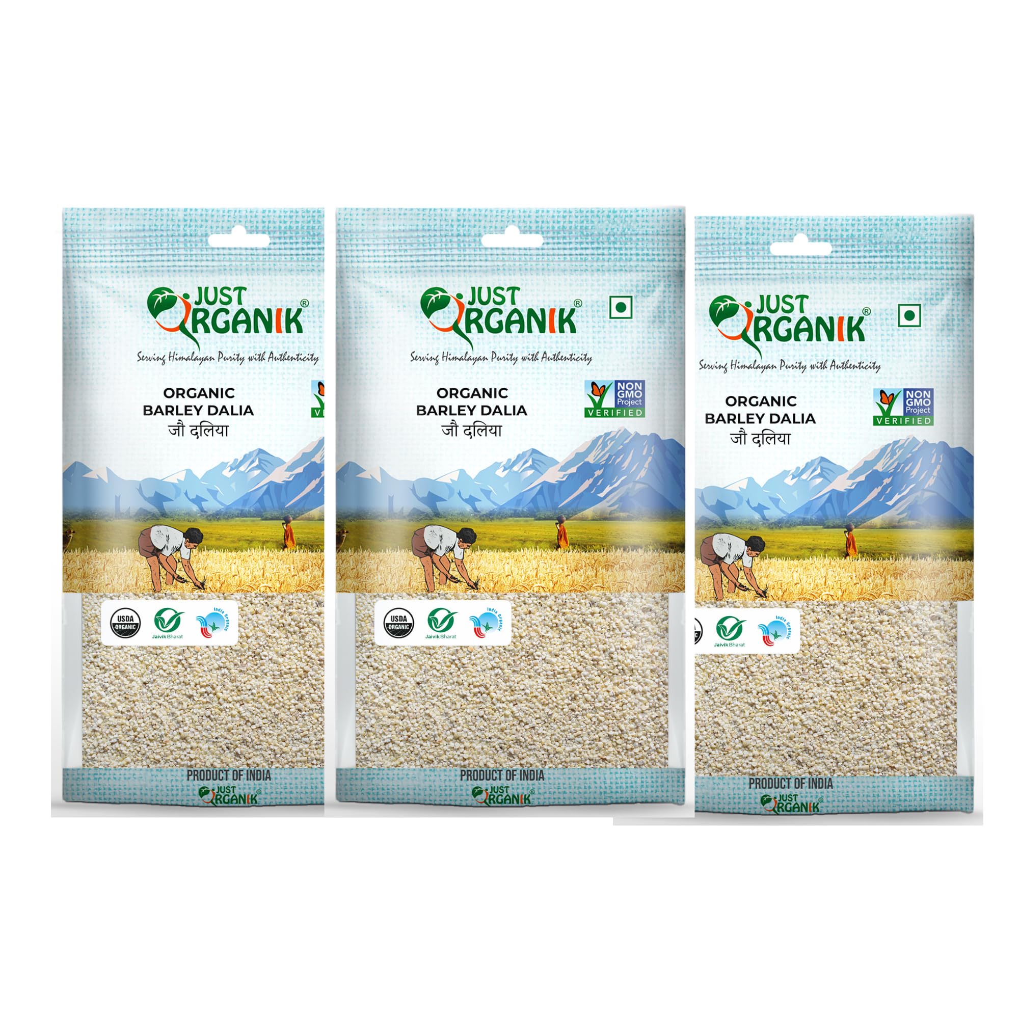 See full amazon price history chart for Just Organik - Organic Barley Dalia 1.5 Kg (3 x 500g), 100% Organic | Jau dalia | Gluten free | Barley Porridge | Dalia | organic dalia | pack of 3 Just Organik - Organic Barley Dalia 1.5 Kg (3 x 500g), 100% Organic | Jau dalia | Gluten free | Barley Porridge | Dalia | organic dalia | pack of 3 (B0BDLD6G3D) Amazon Price History, Amazon Price Tracker