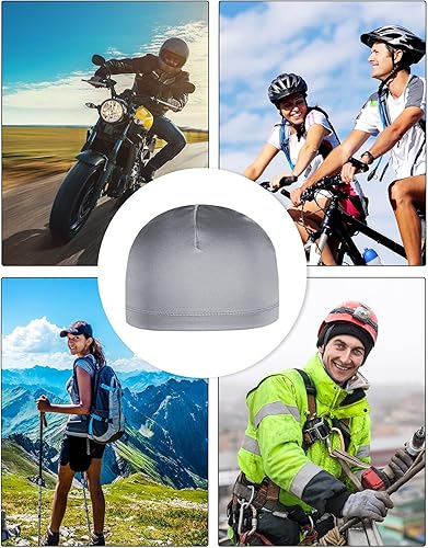 Miniatura 7 de Boao 6 gorras de calaveras refrescantes para casco, forro de casco que absorbe el sudor, gorro para correr, ciclismo, para hombres y mujeres