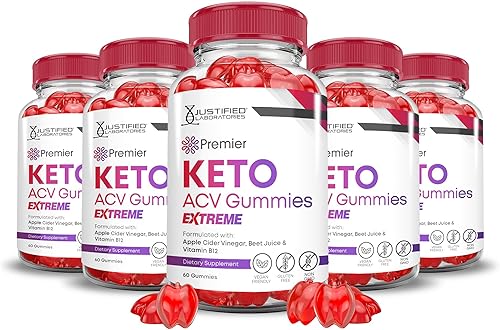 Miniatura 7 de Paquete de 2 gomitas Premier Keto ACV Extreme de 2000 mg Premier Keto Gummies Vinagre de sidra de manzana formulado con jugo de granada remolacha en