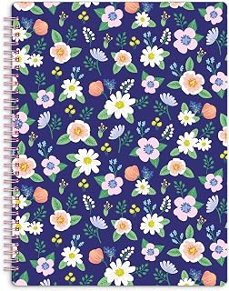 Sweetzer & Orange S&O Cute Spiral Notebooks - College Ruled Spiral Notebook with Pockets - Hardcover Notebook for Women - Cute Notebooks for School & Journal - 80 Double-Sided Pages, 9” x 11”