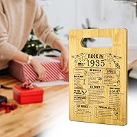 Vista 6 de Regalos de cumpleaños 90 para mujeres u hombres, tabla de cortar en 1935, decoraciones de cumpleaños de 90 años, regalos de cumpleaños