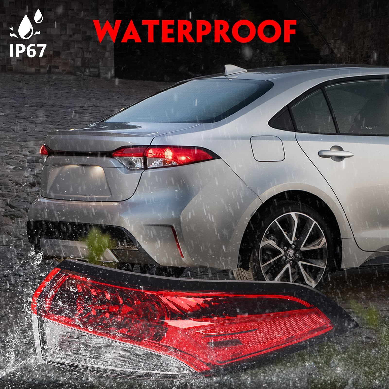 Amazon | Huray アウターテールライトアセンブリ トヨタカローラ2020