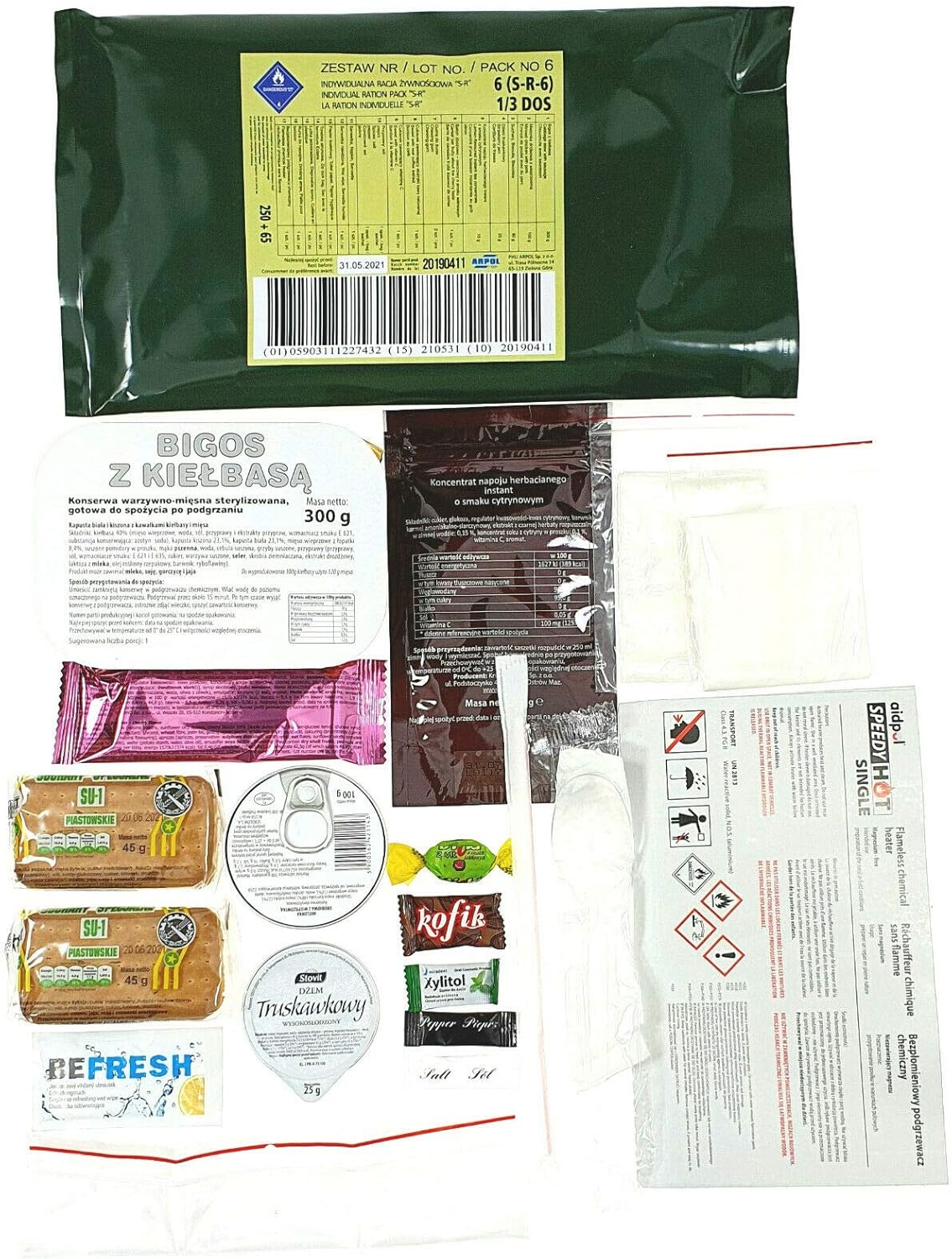 Polish MRE Army Ration Meal Ready To Eat Emergency Food Supplies ...