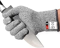 Vista 6 de DEYAN Guantes resistentes a cortes, protección de nivel 5, guantes de corte de seguridad, guantes de corte de cocina para chef, cortados de ostras