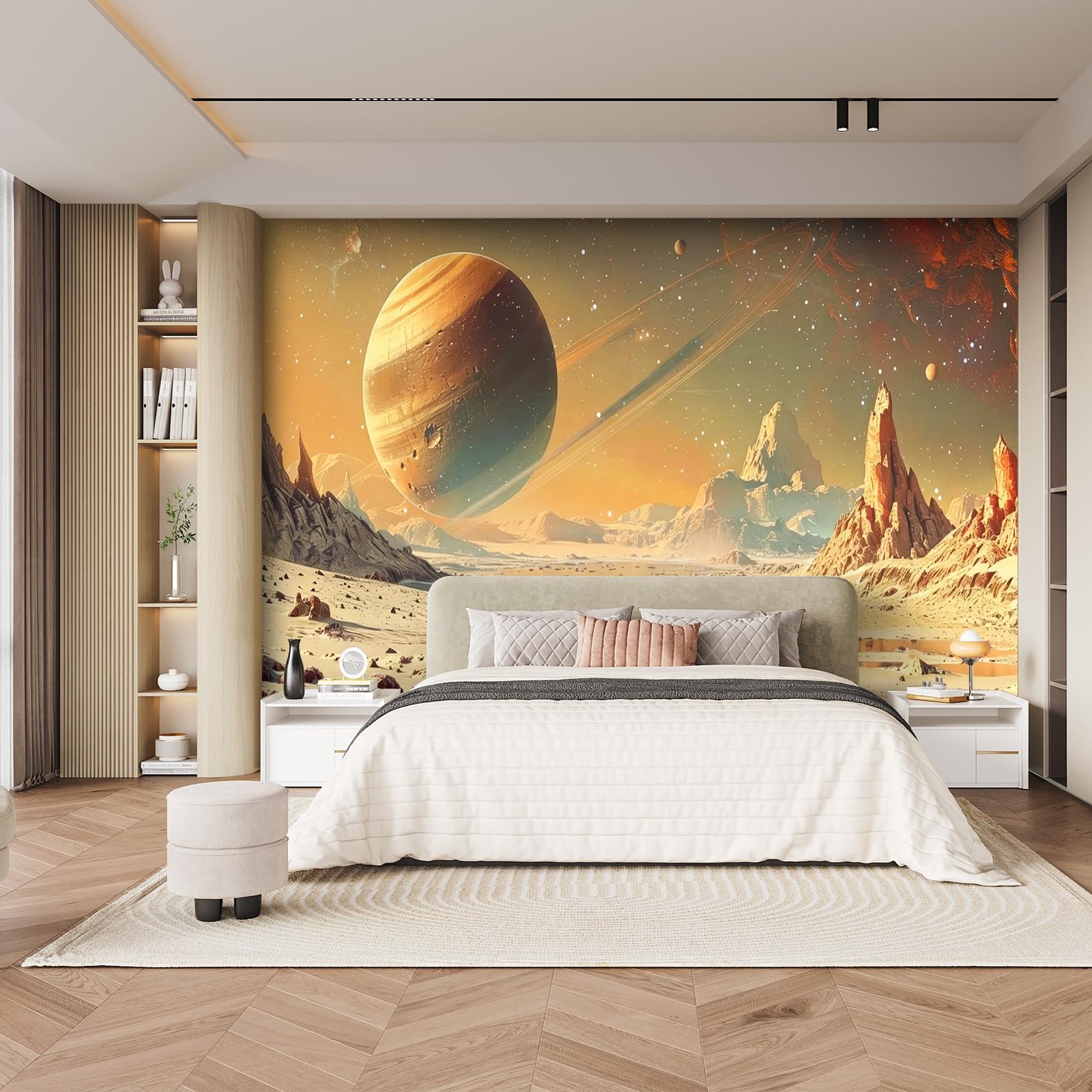 Fototapete Planet Weltraum Motivtapete Vliestapete 300x210cm