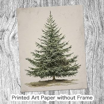 油彩画　Xmas tree 油彩画 Xmas tree