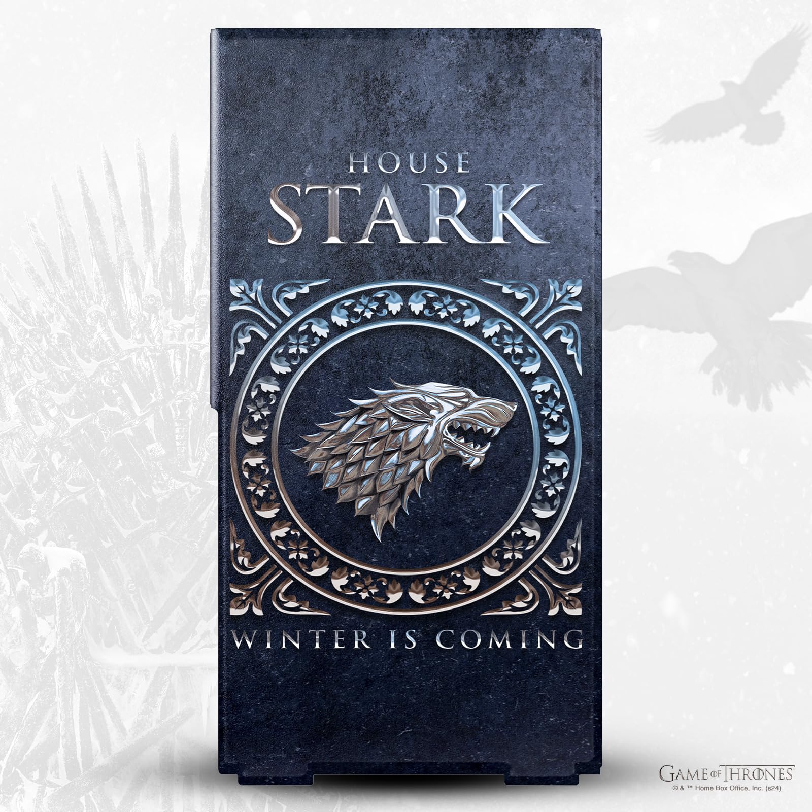 Head Case Designs Offizielle HBO Game of Thrones Haus Stark Siegel Und Grafiken Spielekonsolen Wickeln kompatibel mit Xbox Series X