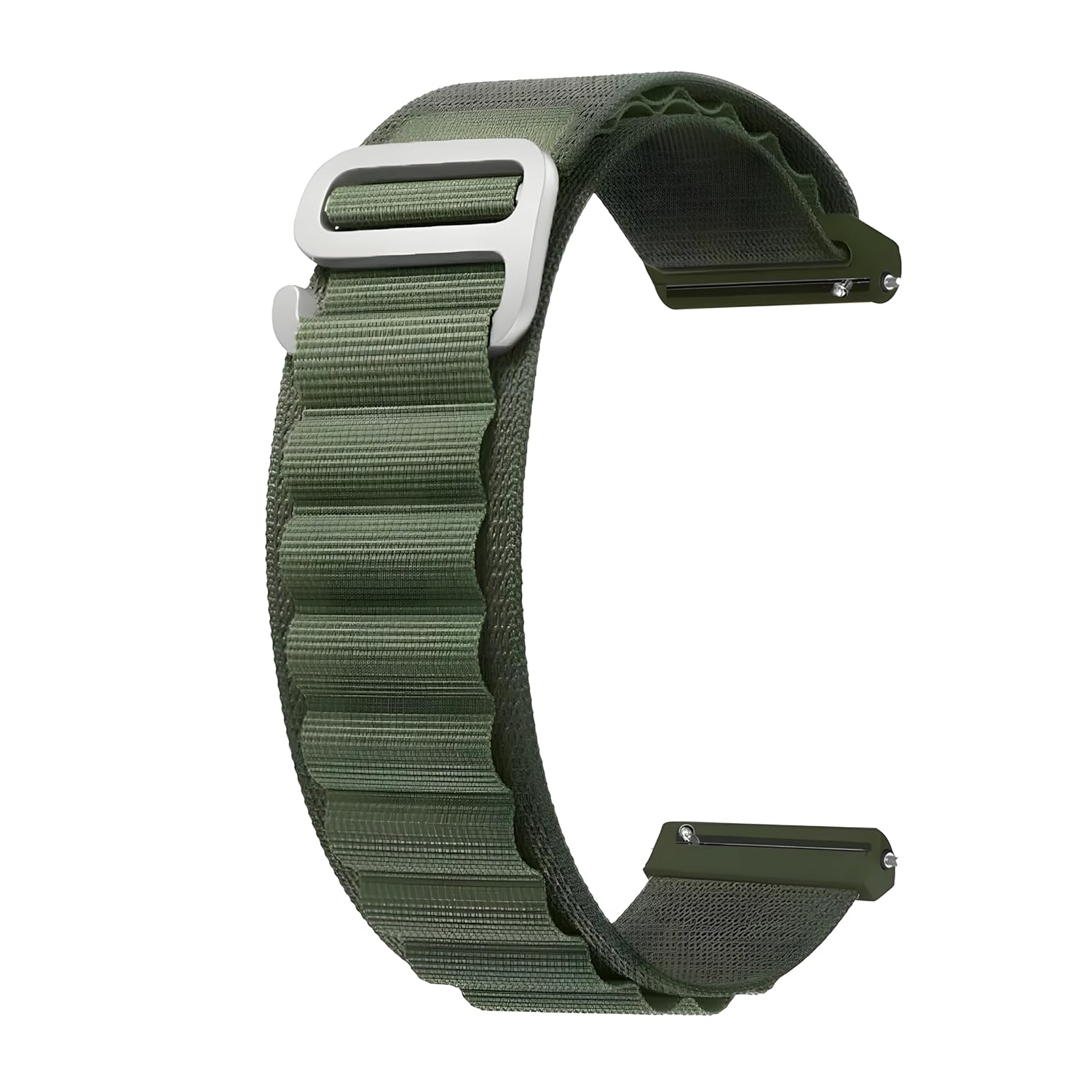 VEROX 22mm smart watch Strap Alpine loop Compatible with Noise Colorfit Ultra/Oneplus 46mm/Samsung Galaxy Watch 3 45mm/Realme S/S Pro/ & With All 22mm Watches, Easy to Adjust – Green