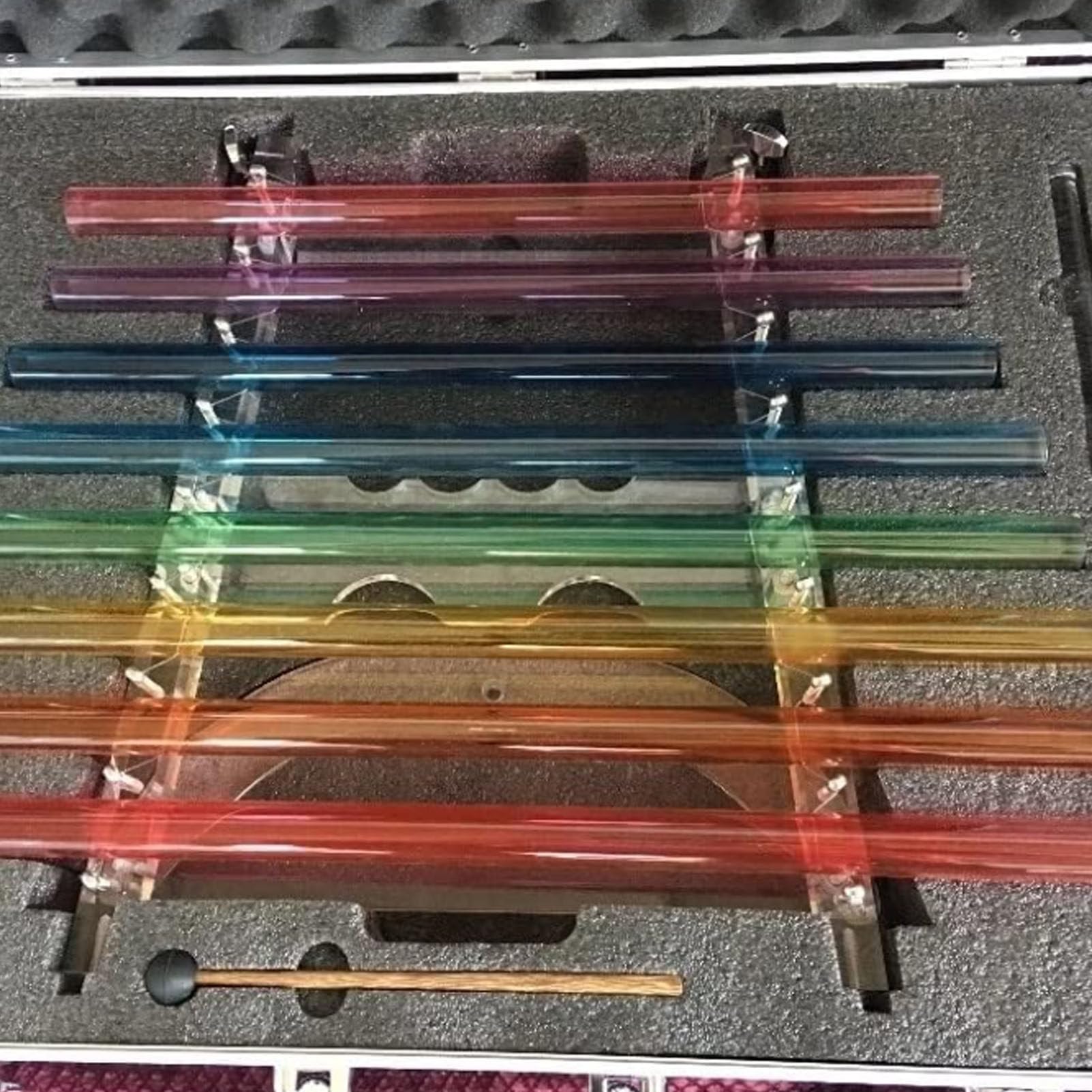 Generisch Crystal Singing Harp for Healing Sound Therapy - Perfect Musical Instrument for Buddhism & Yoga, 432Hz Frequency, Includes Aluminum Case for Stress Relief & Chakra Healing