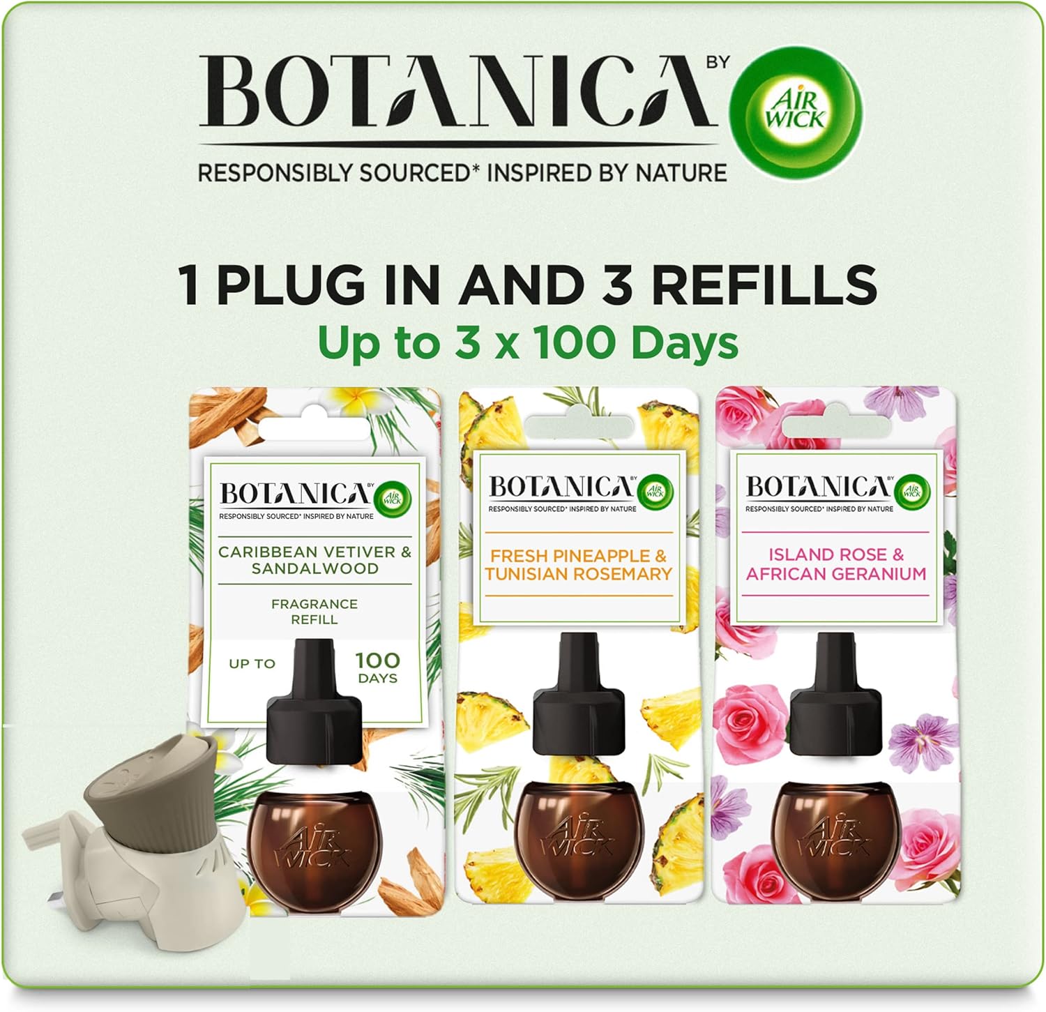 thumbnail: Air Wick Botanica Geurolie – Navulling Set Van 7 Stuks, Geur: Eucalyptus & Salie (natuurlijke Ingrediënten)