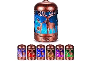 Essential Oil Diffusers, Aromatherapy Diffuser & Cool Mist Humidifier & 7 Colors LED Light