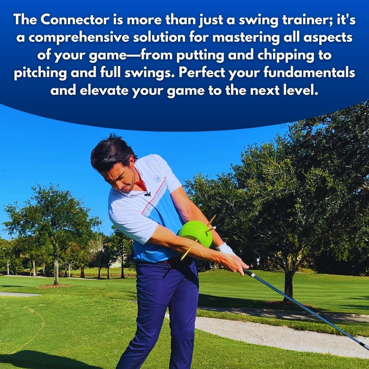 The Connector Golf Training Aid – Simple, Effective Swing Trainer to Perfect Mechanics, Increase Accuracy, and Improve Your Game | The Original by Sure Golf