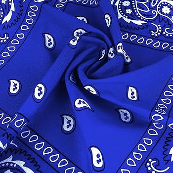 12 Bandane Paisley Multifunzionali - Cotone, 55x55cm, Per Uomo, Donna, Bambino