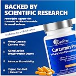 CanPrev Curcumin Pro 60 Vegan V-Capsules - 1200mg - Enhanced with Phosphatidylcholine and Bromelain for Optimal Absorption - A Turmeric Curcumin Blend to Support Joint
