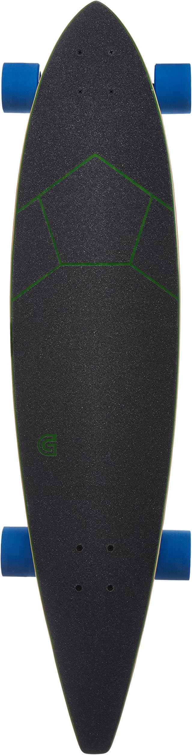 SKATE GOLDCOAST "The Goal Brazil Pintail" Complete Longboard, 40-Inch