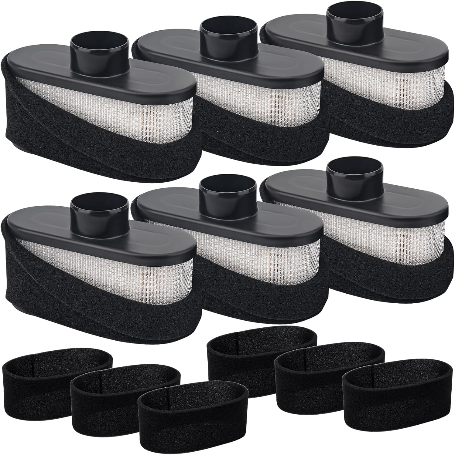 11013-0752 11013-0726 Air Filter 11013-7047 with 11013-7046 Pre-Filter Compatible with Kawasaki FR691V FR730V FR651V FS600V FS691V FS651V FS481V FS541V FS730V 4 Stroke Engines Lawn Mowers(6Pcs)