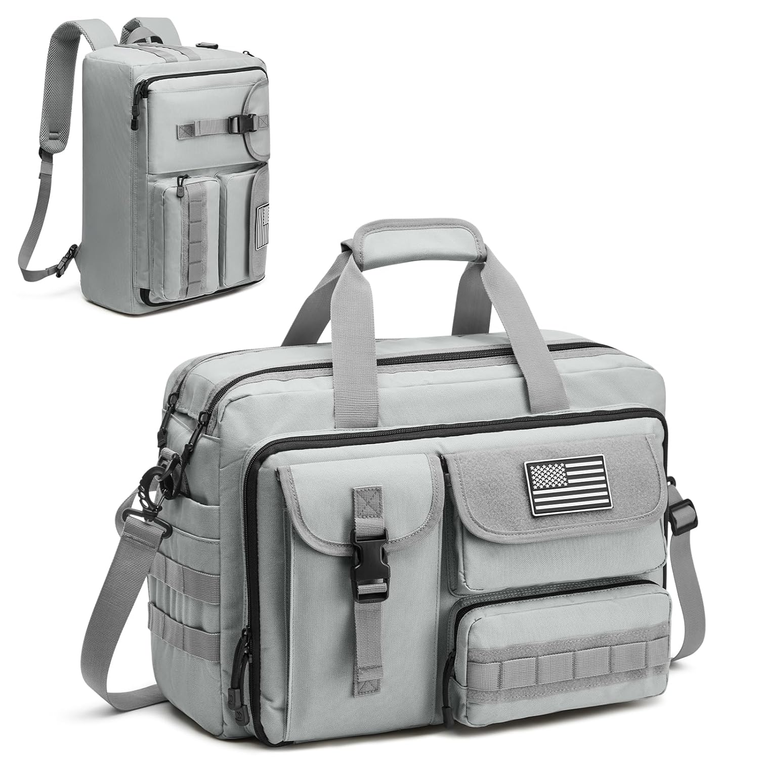 G4Free 17 3 Inch Laptop Messenger Bag for Men 3-in-1 Backpack for Travel Work Weekender Large Tactical Shoulder