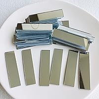 Vista 1 de NUO RUI Mosaico de espejo rectangular adhesivo de 1/2" x 2" 100 piezas