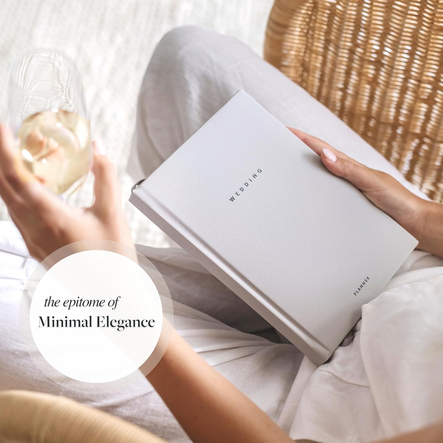 Award Winning Scribble & Dot® Wedding Planner Book and Organizer for the Bride | Tissue Wrapped in a Gift Box | Cushioned Cover | Engagement Gift | This Elegantly Designed USA Planner Allows you to Plan Every Detail (Soft Grey)