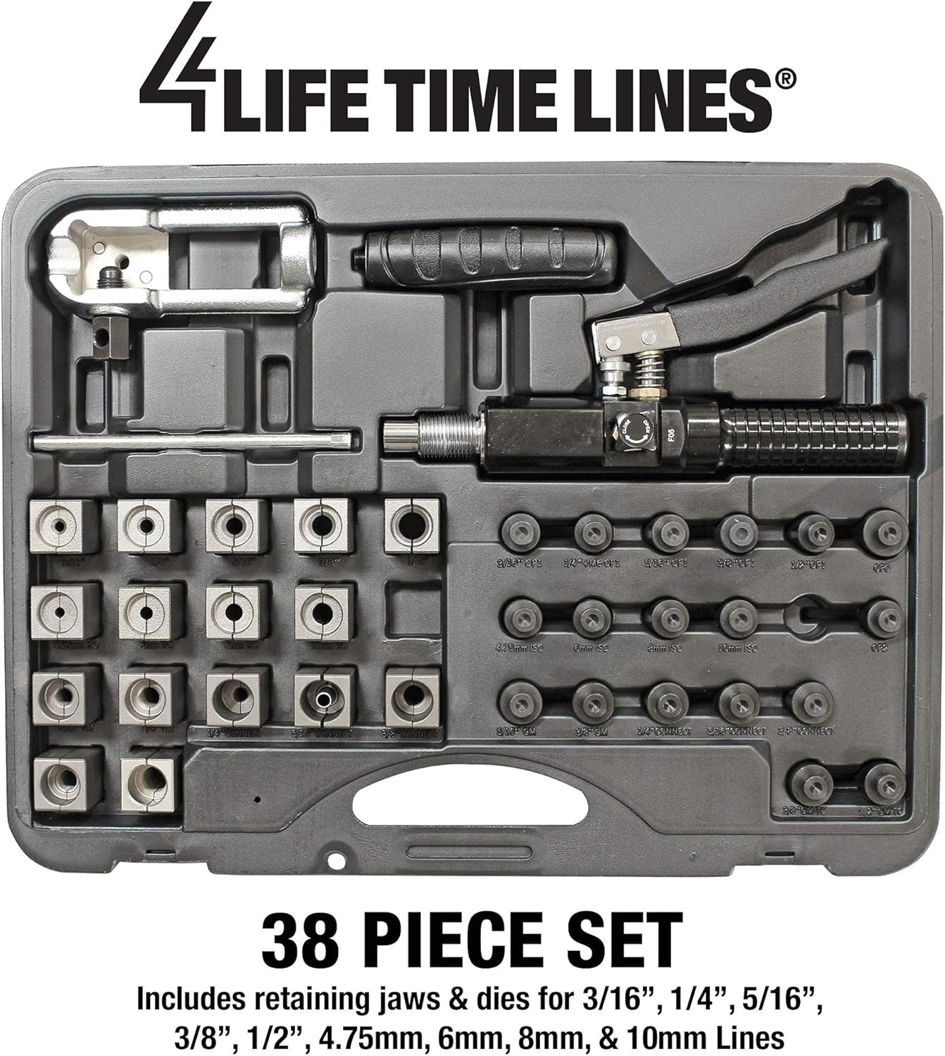 Buy 4LIFETIMELINES Universal Hydraulic Flaring Tool Set (Includes Dies