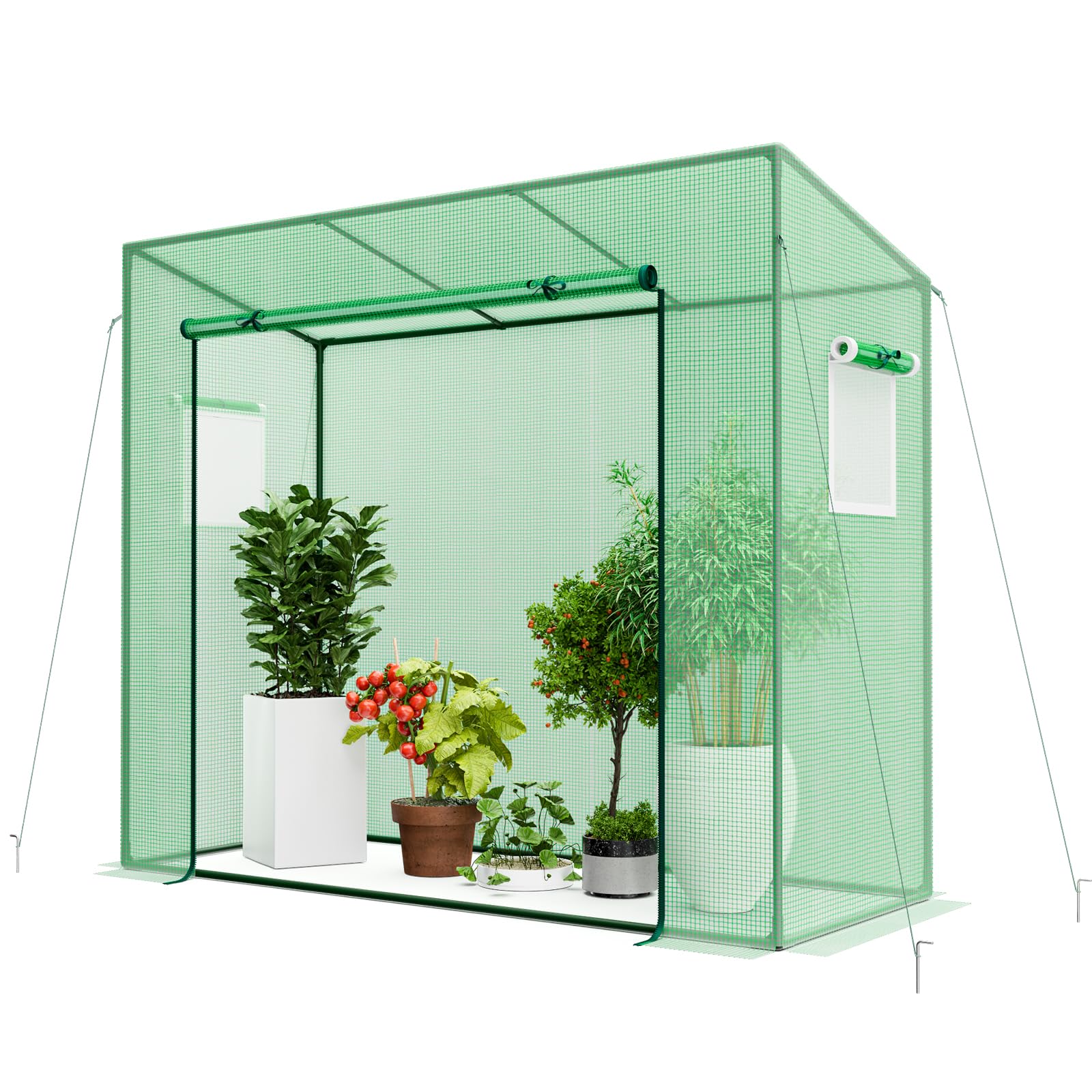 Amazon.com : Happygrill Mini Greenhouse, Walk-in Greenhouse w/PE