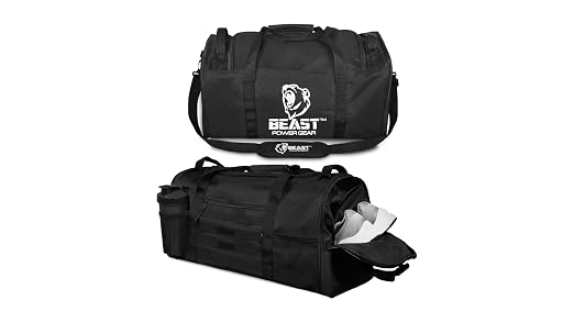 Amazon.com | Beast Power Gear Gym Duffle Bag- Workout, Boxing, MMA