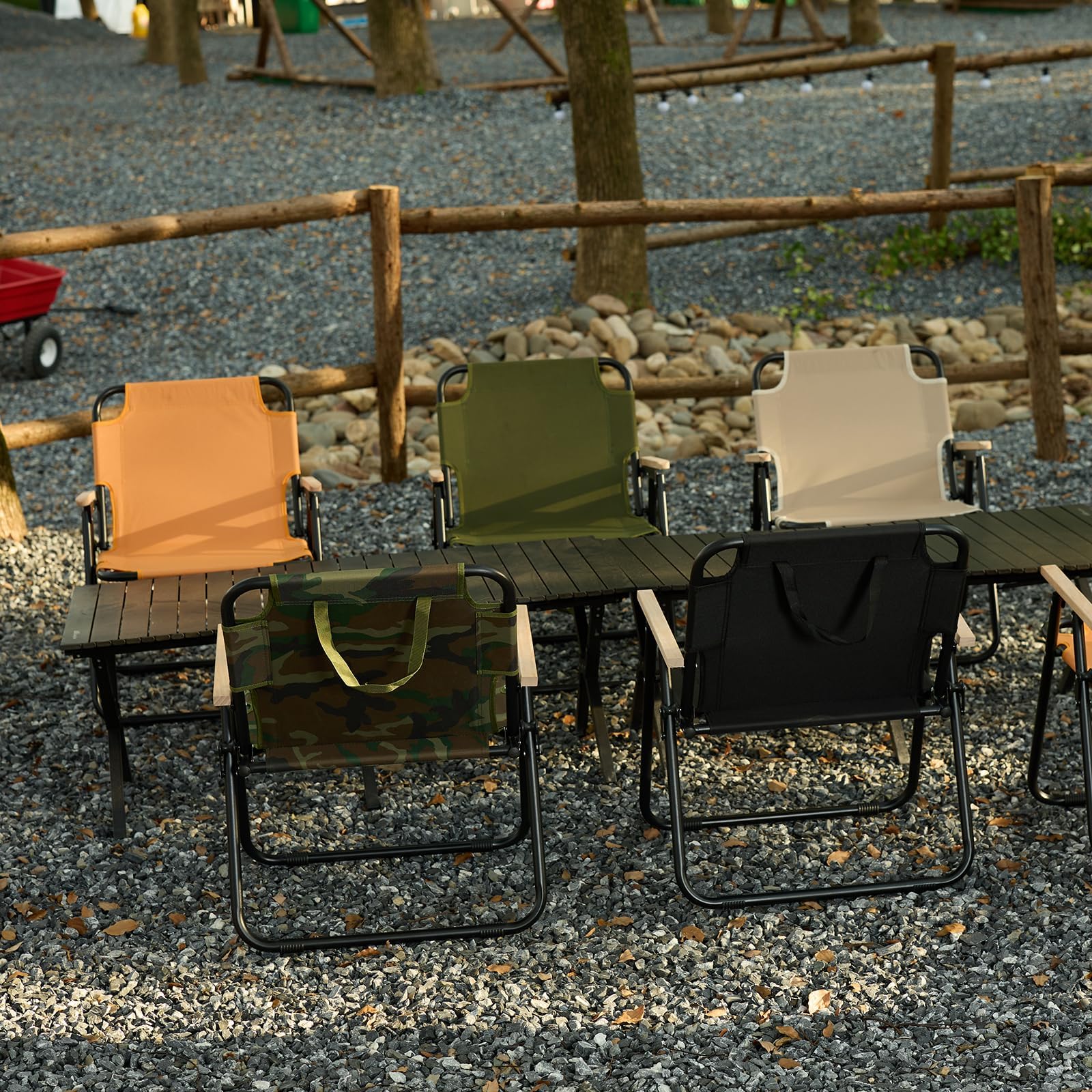 Campingstuhl Faltbar, Klappstuhl Faltstuhl Camping, Campingstuhl 2er Set, Anglerstuhl mit Armlehnen, Faltbare CampingstüHle Gartenstuhl für Angeln Picknick Wandern, Tragfähigkeit 200kg