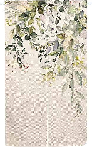 Miniatura 22 de ChloropLastid Cortina japonesa para puerta con bonito gato Noren, tapiz de gato naranja para colgar en la pared, partición japonesa Noren