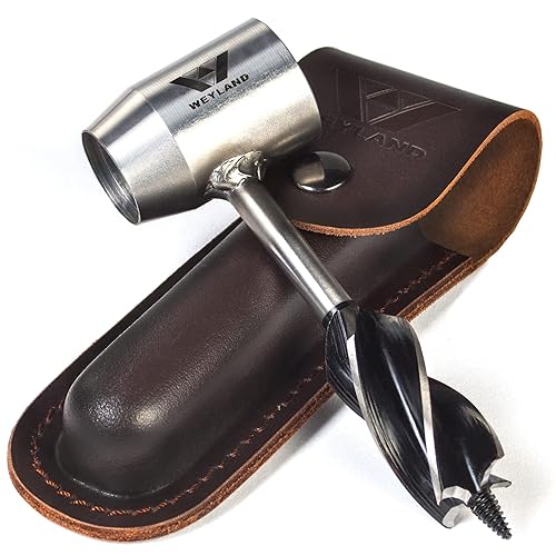 WEYLAND Bushcraft Settlers Tool - Scotch Eye Hand Auger Wrench for Survival, Manual Drill for Bushcraft & Woodworking Hand Tools, Camping Gear for Outdoor DIY & Shelter Building